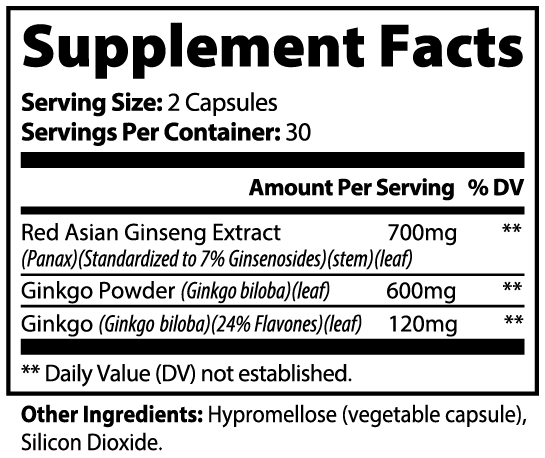 Ginkgo Biloba + Ginseng - The Hipster Exchange General Store and Trading Post