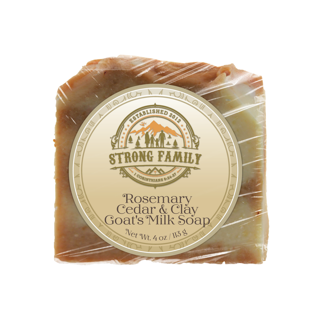 Rosemary Cedar & Clay Goat's Milk Soap