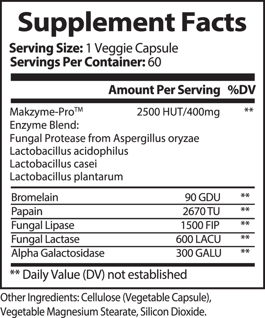 Digestive Enzyme Pro Blend - The Hipster Exchange General Store and Trading Post