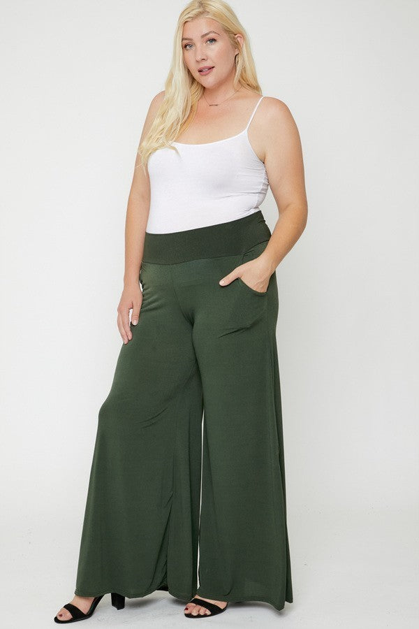 High waist palazzo pants - The Hipster Exchange General Store and Trading Post