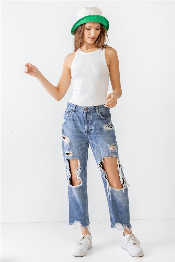 Ribbed V Strap Back Bodysuit - The Hipster Exchange General Store and Trading Post