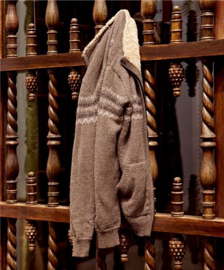 Men's Fleece Lined Alpaca Sweater - The Hipster Exchange General Store and Trading Post