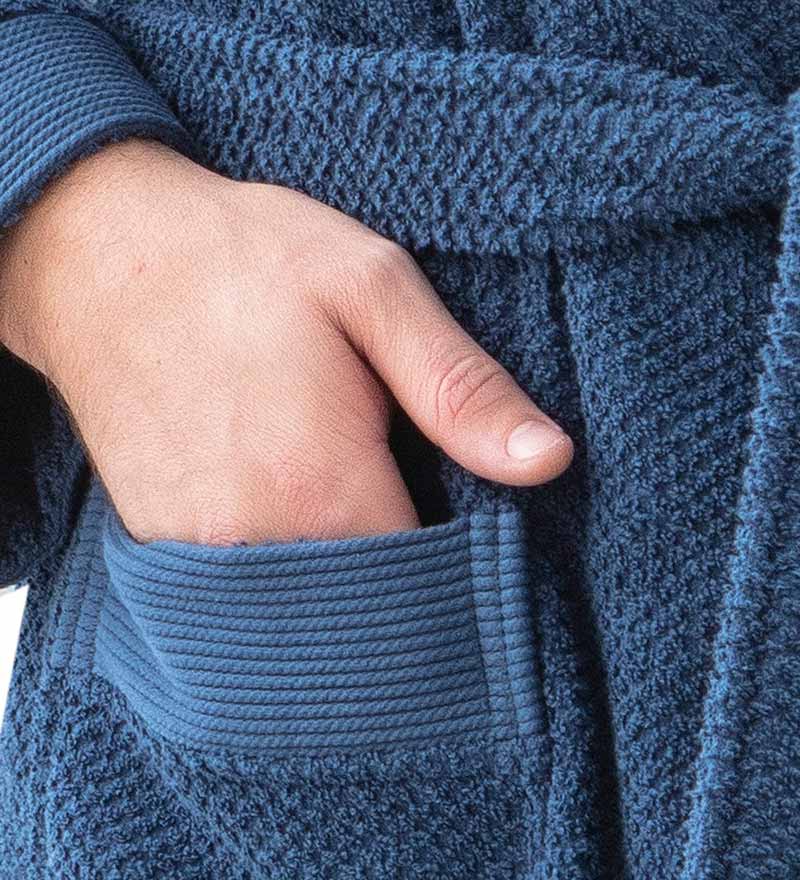 Men's Luxury Turkish Cotton Terry Cloth Robe with Hood - The Hipster Exchange General Store and Trading Post