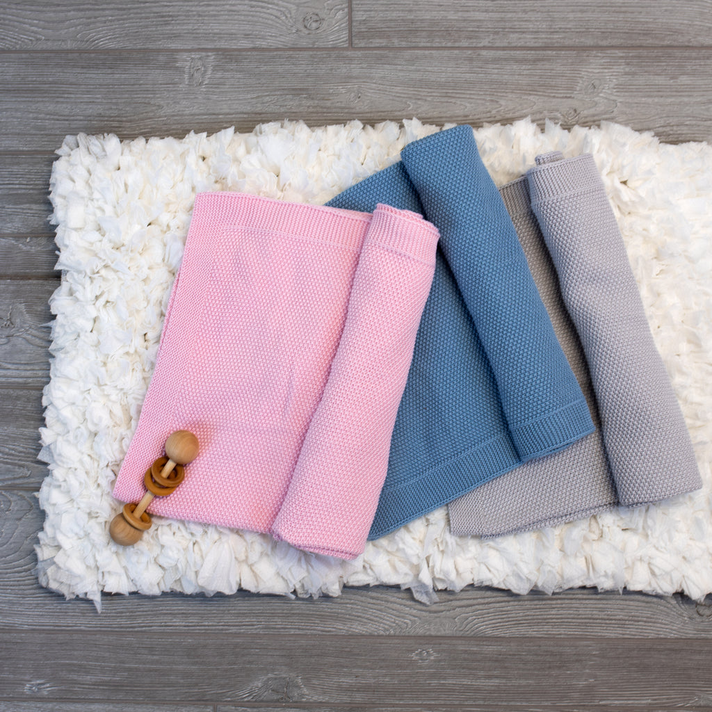 100% Cotton Knit Baby Blanket - The Hipster Exchange General Store and Trading Post
