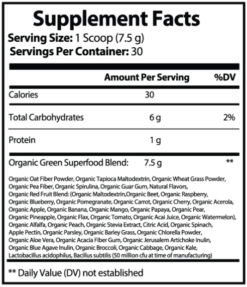 Organic Supergreens, Watermelon - The Hipster Exchange General Store and Trading Post