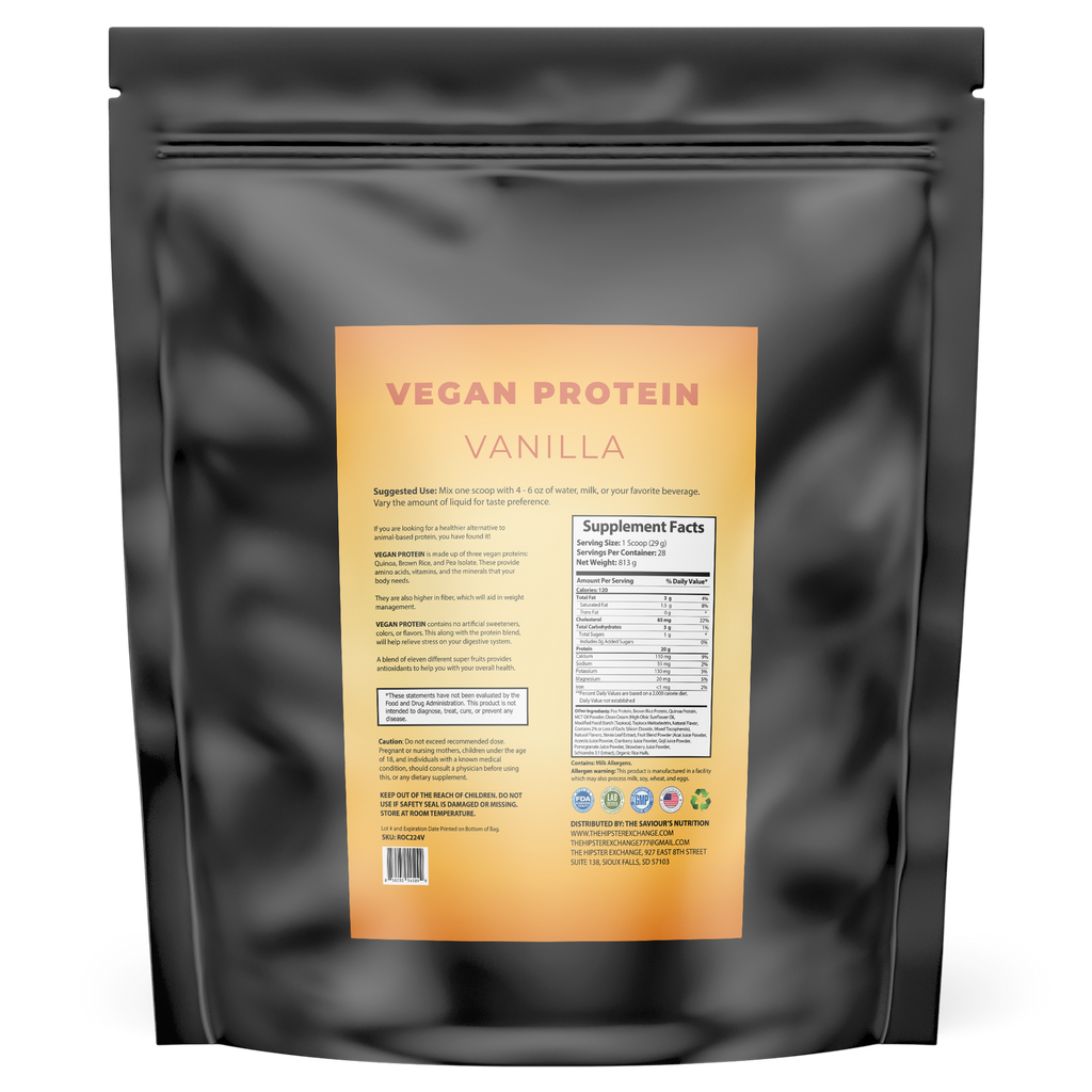 Vegan Vanilla Protein - The Hipster Exchange General Store and Trading Post