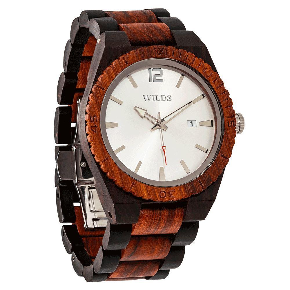 Men's Custom Engrave Ebony & Rose Wooden Watch - Personalize Your Watch - The Hipster Exchange General Store and Trading Post