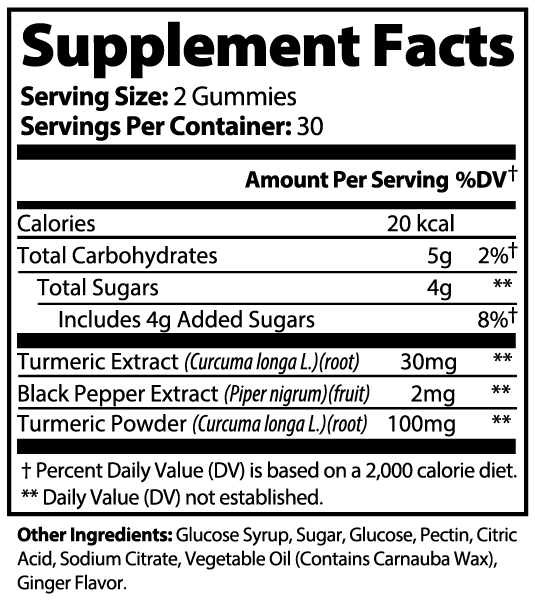 Turmeric Gummies - The Hipster Exchange General Store and Trading Post