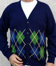 Load image into Gallery viewer, Argyle Golf Alpaca Cardigan
