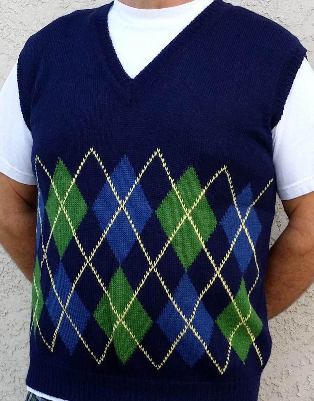 Argyle Golf Alpaca Vest