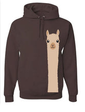 Load image into Gallery viewer, Hooded Sweatshirt: Alpaca Watching
