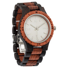 Load image into Gallery viewer, Men&#39;s Handcrafted Engraving Ebony &amp; Kosso Wood Watch - Best Gift Idea!
