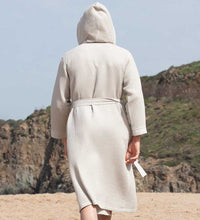 Load image into Gallery viewer, Men&#39;s Hooded Turkish Cotton Waffle Robe
